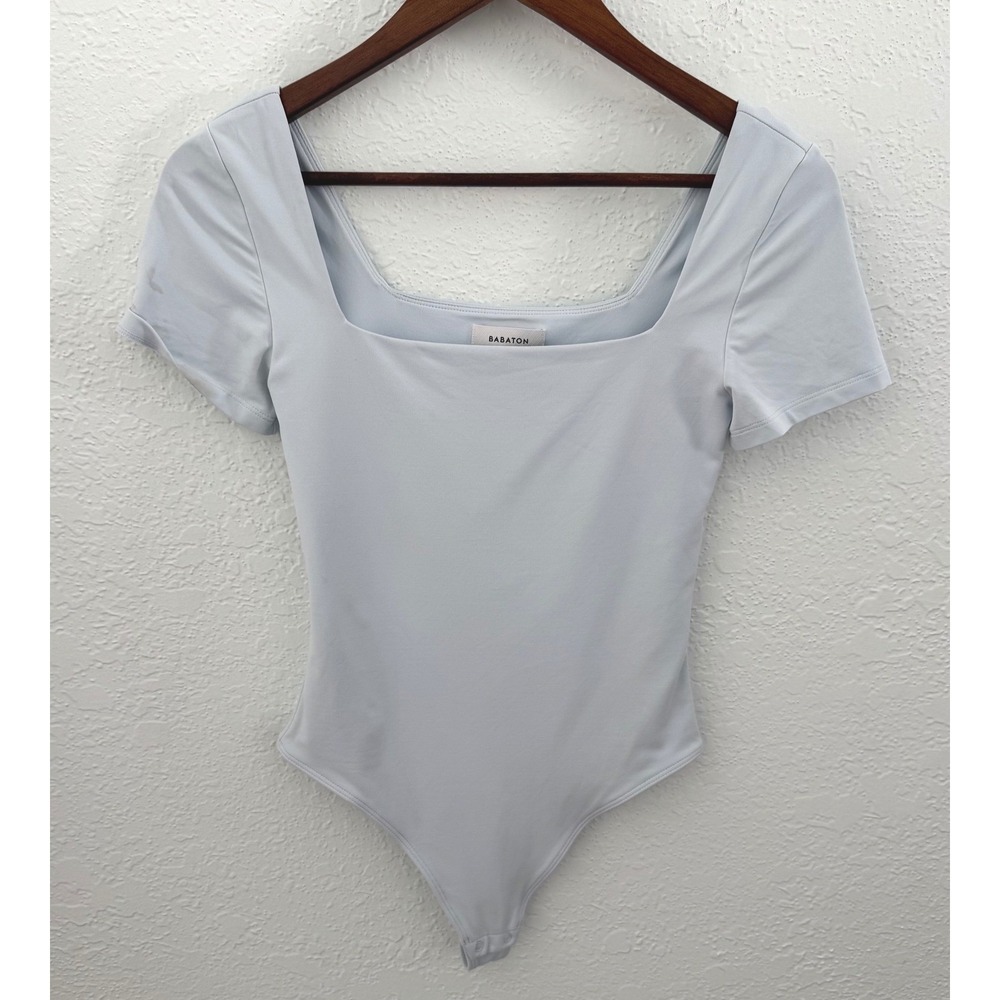 Aritzia Babaton Original Contour Manner Squareneck Bodysuit Size SM Balletcore